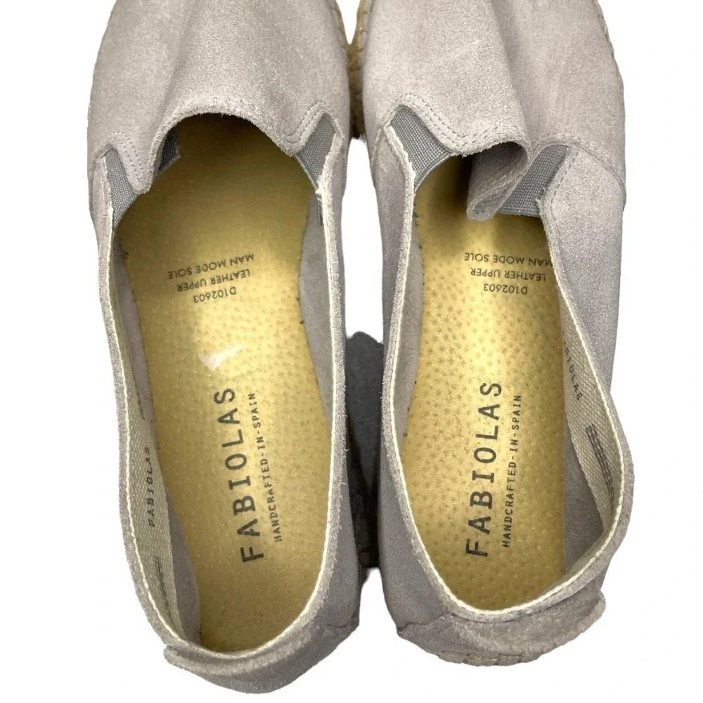 Fabiolas Womens Gray Suede Handcrafted 1